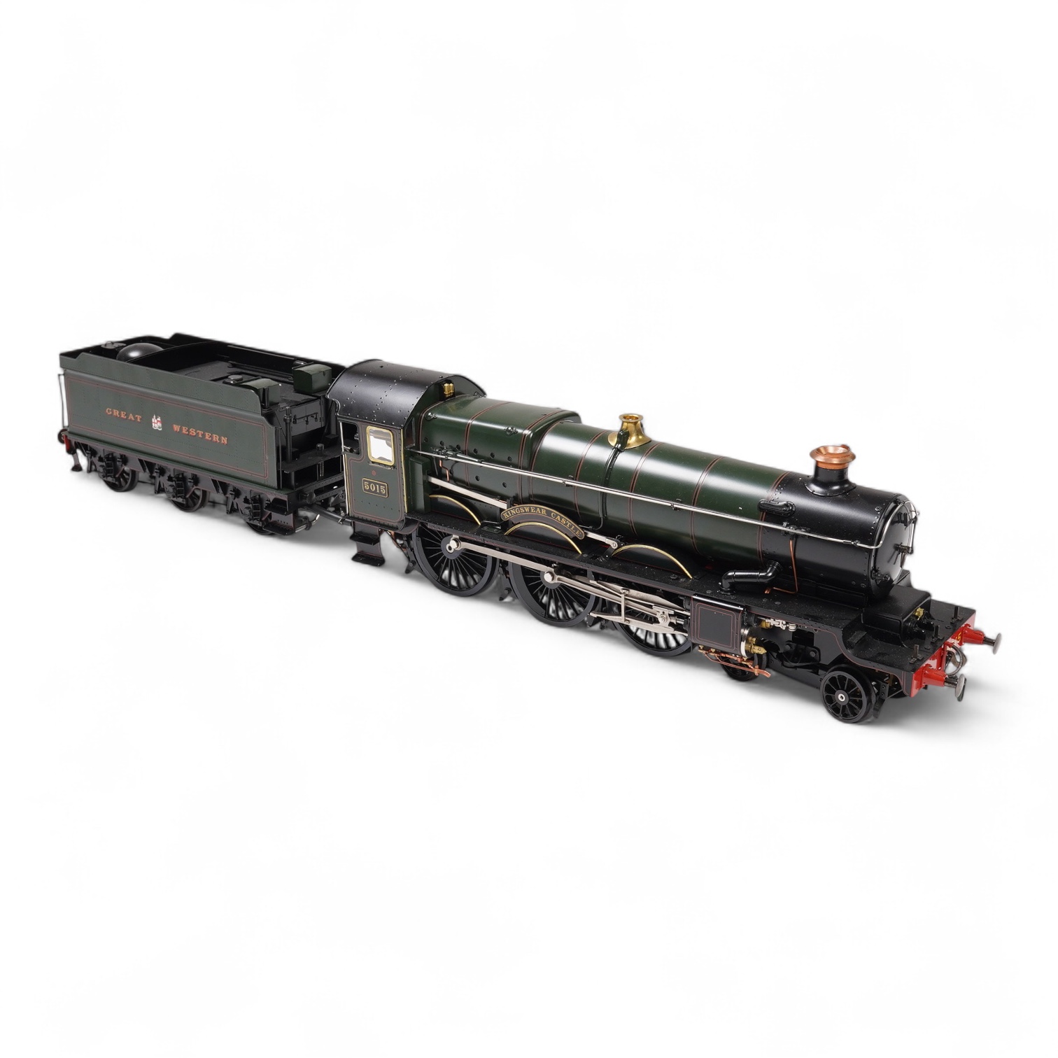 A Gauge One Aster Hobbies live steam GWR Castle Class, 4-6-0 tender locomotive, Kingswear Castle 5015, the factory ‘Built Up’ version, with spirit fired working four cylinder motion, with assembly instructions, operating